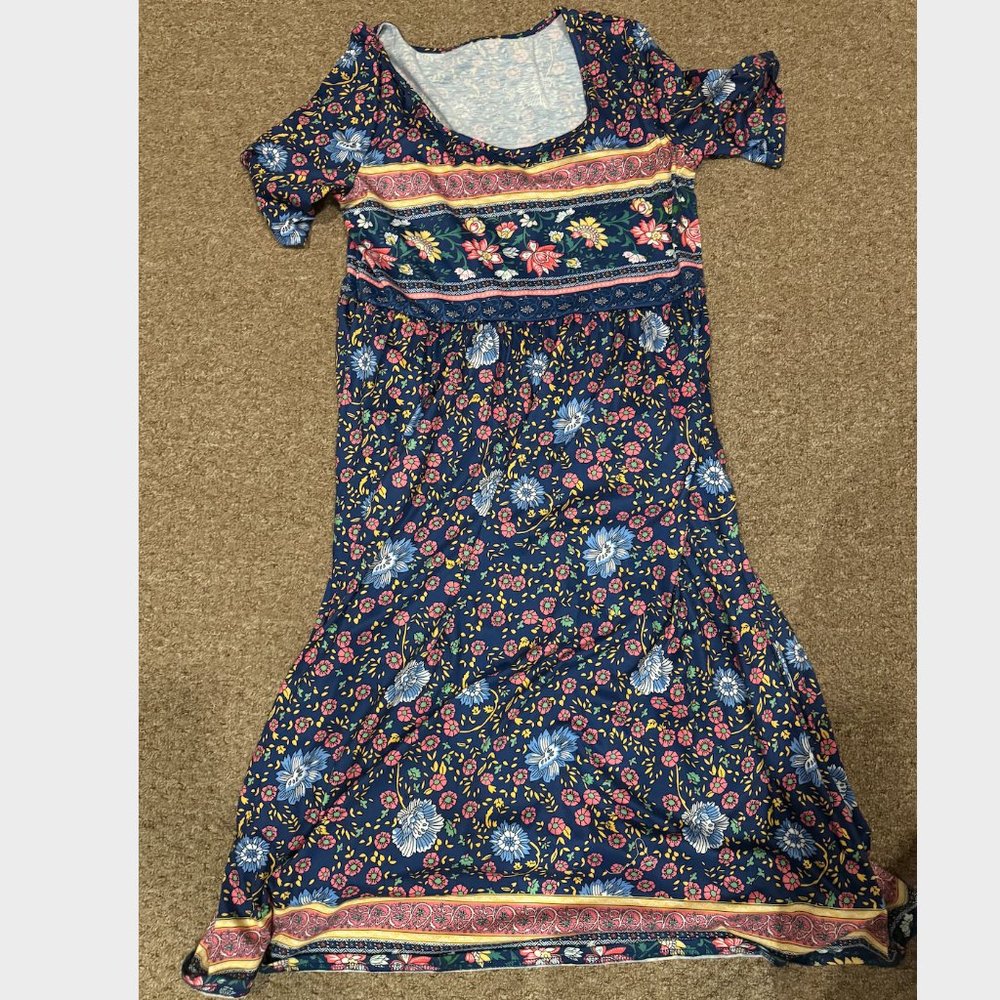 Colorful Boho Floral Maxi Dress